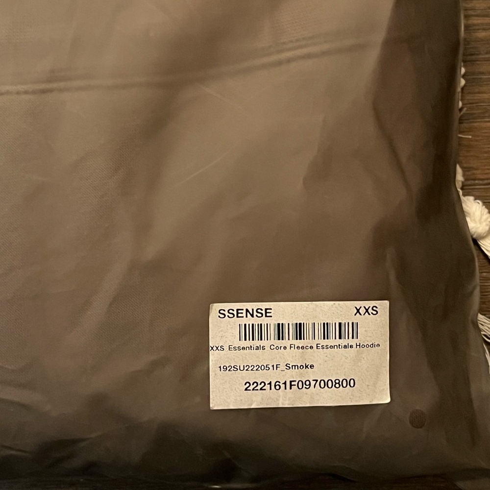 Essentials Smoke Gray Hoodie FW22 - Picture 5 of 5